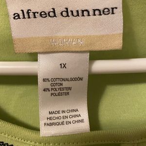 alfred dinner green blouse